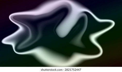 A translucent glowing star shape featuring smooth blurred edges and a gradient light effect