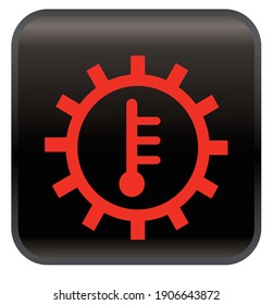 Transmission Temperature car warning light symbol