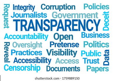 Transparency Word Cloud On White Background