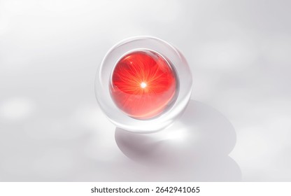 Transparent cosmetics bubbles background, 3d rendering. 3D illustration.
