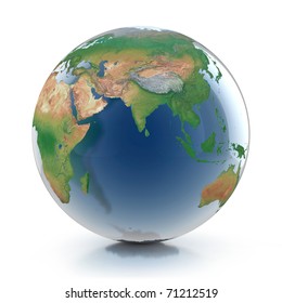 Transparent Globe 3d Illustration