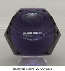 Transparent objects by 3D rendering
