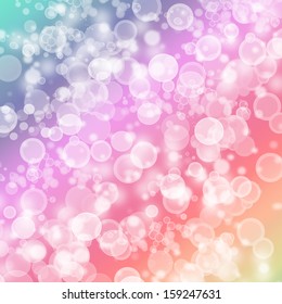 A transparent soap bubble background design with room for text