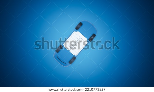 Transparent view inside electric vehicle with\
lithium ion battery module, x-ray SUV car energy storage system\
design with Li-Ion rechargeable cell pack housing, 3D rendering\
transportation\
technology