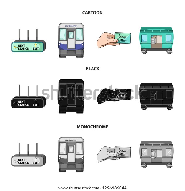 Transport, public, train and other web icon\
in cartoon,black,monochrome style.Equipment, attributes, mechanism\
icons in set\
collection.