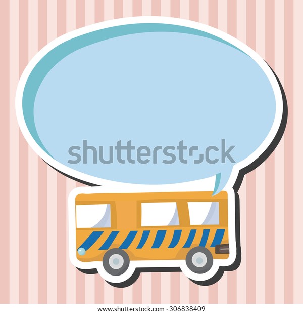 transportation bus, cartoon\
speech\
icon