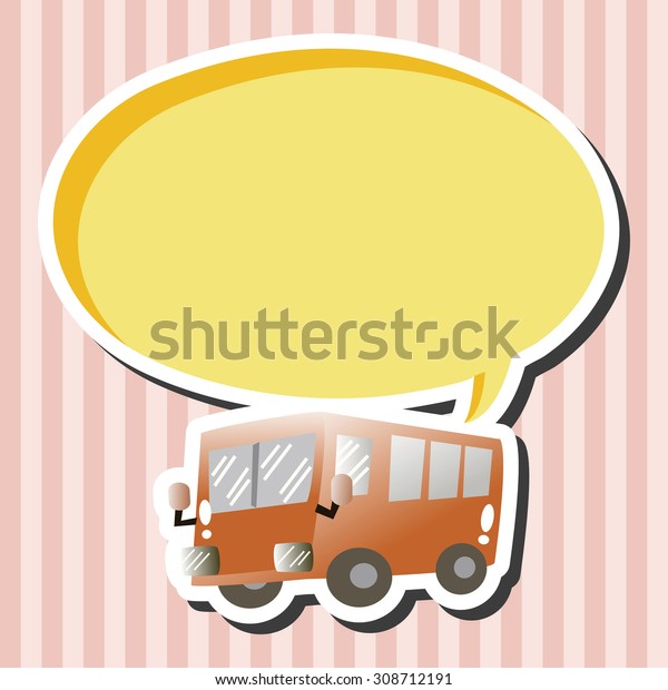 transportation car bus,\
cartoon speech\
icon