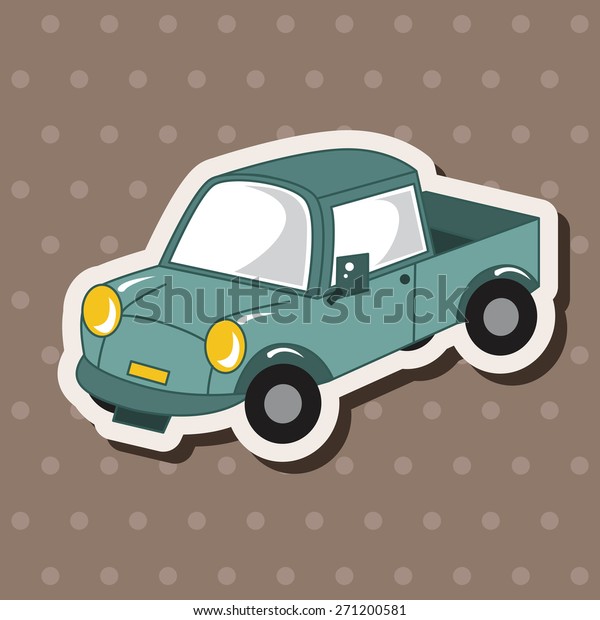 transportation car, cartoon\
stickers\
icon