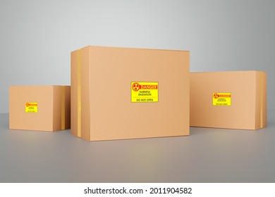 Transportation Of Dangerous Goods, Cardboard Boxes With 