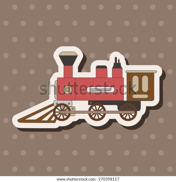 transportation train,
cartoon stickers
icon