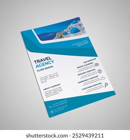 Travel Agency Flyer, Business Flyer Design, Brochure, Corporate, Professional, Print Template, Stationary, Flyer Template, Travel Company Flyer - Powered by Shutterstock