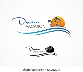 Travel agency logo illustration