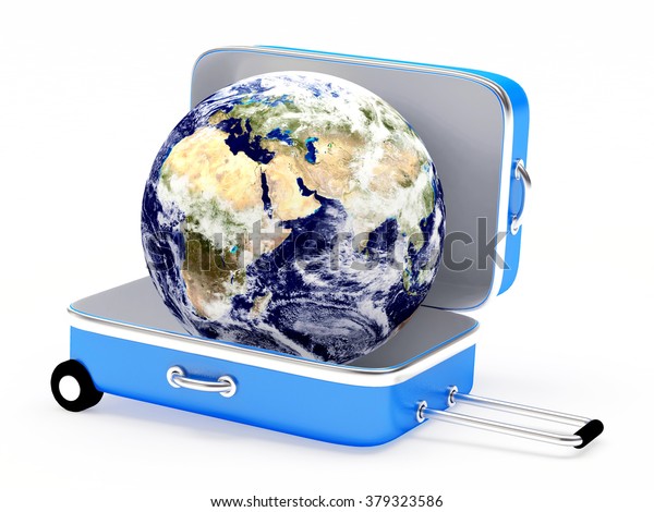 blue planet suitcase