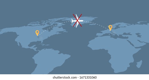 Travel Ban; Because Of Corona Pandemic Outbreak, All Travels Between EU And USA Is Banned.