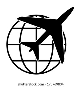 4,570 Airplane circling the globe Images, Stock Photos & Vectors ...
