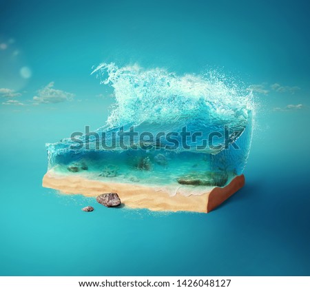 Similar – Image, Stock Photo Bottom of sea with plants and coral