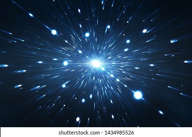 Traveling trough space and time, intergalactic exploration supernova
