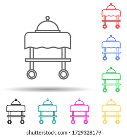 tray tray multi color style icon. Simple thin line, outline illustration of hotel icons for ui and ux, website or mobile application - Powered by Shutterstock