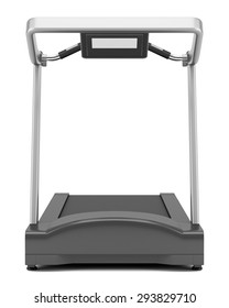 Treadmill Isolated On White Background