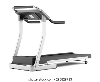 Treadmill Isolated On White Background