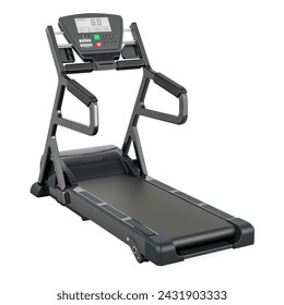 Treadmill, Walking Treadmill. 3D rendering isolated on white background