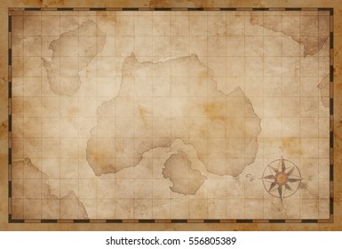 Treasure Island Pirates Old Map