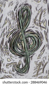 treble clef background