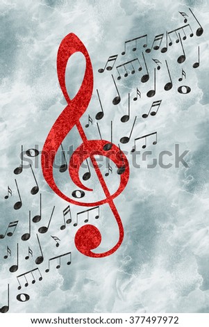 treble clef music drawn watercolor stock illustration 377497972 watercolor treble clef