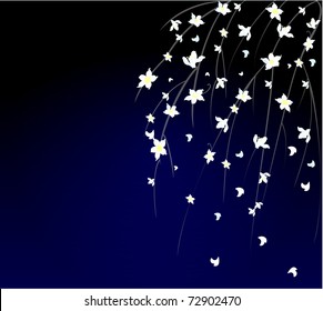 夜桜 和風 のイラスト素材 画像 ベクター画像 Shutterstock