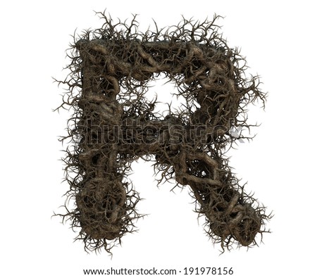 tree branch alphabet  [[stock_photo]] © 