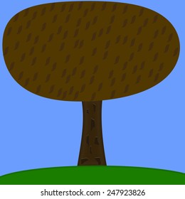 Tree with Brown Leaves