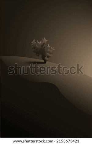 Similar – Foto Bild einsamer Baum in der Taklamakan-Wüste, China