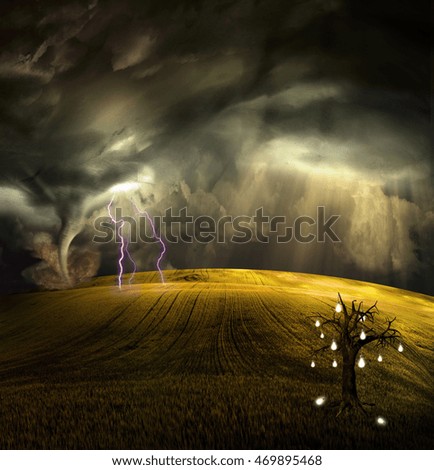 Similar – Image, Stock Photo Marshmallow Field VI