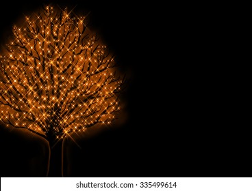 日本 12月 イルミネーションと木 のイラスト素材 画像 ベクター画像 Shutterstock