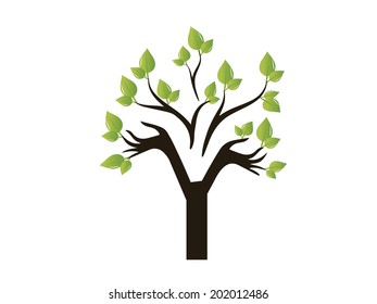 Abstract Letter Y Tree Leave On Stock Vector (Royalty Free) 1774873706