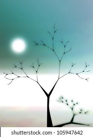 Tree moon design