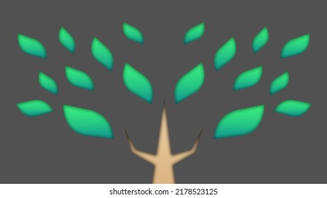 Tree Pattern Business Card Picture