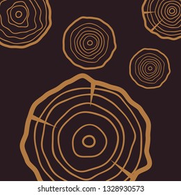 Tree rings background. Abstract age annual circle tree