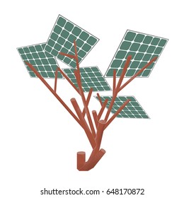 Tree Solar Panels Stock Illustration 648170872 | Shutterstock