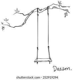 tree and swing 