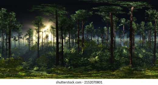 Trees In The Fog. Environment Map. HDRI Map. Equidistant Projection. Spherical Panorama. Landscape
3D Rendering