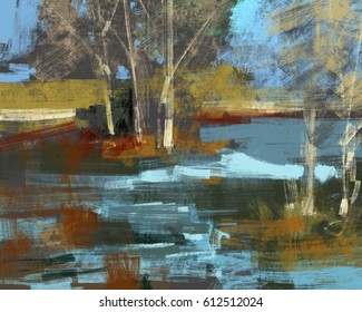Trees and water 
