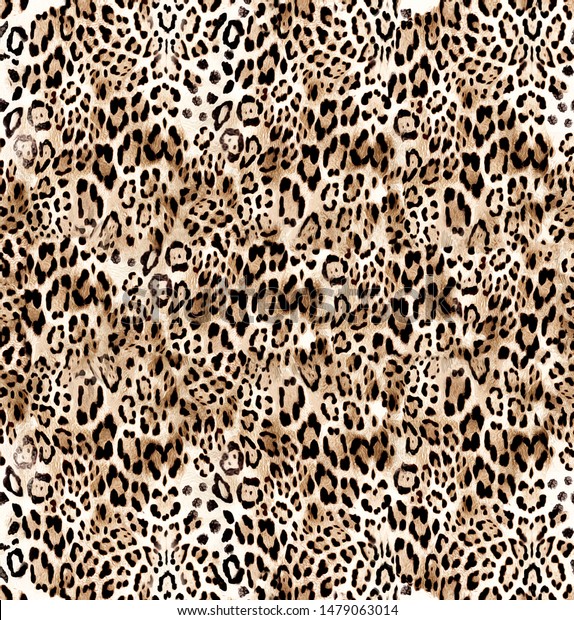 Trend Leopard Snake Leather Custom Design Stock Illustration