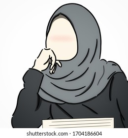 Trend Setter Hijab Girl Illustration