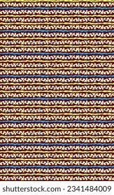 Trending blue and yellow lining pattern with creamy design on maroon background texture.