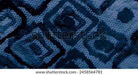 Trending Wallpaper. Old Art Print Geometric. Black Ikat Print Design. Sea Vintage Endless Ornament. Turquoise Ikat Background.