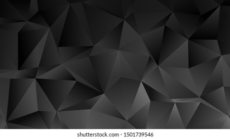 Trendy Low Poly Black Background for Your Business and Advertising Graphic Design