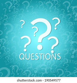 trendy question symbol background with space for own text