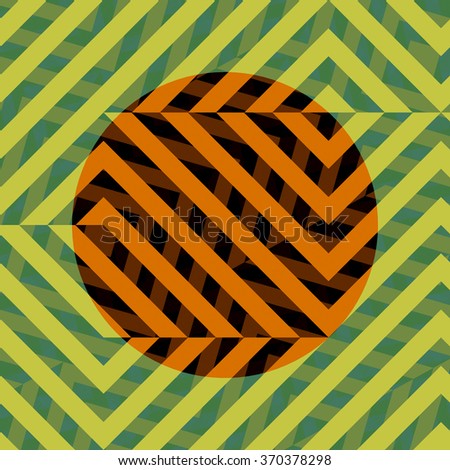 triangle lines mosaic deep abstraction, central geometry abstraction design, 