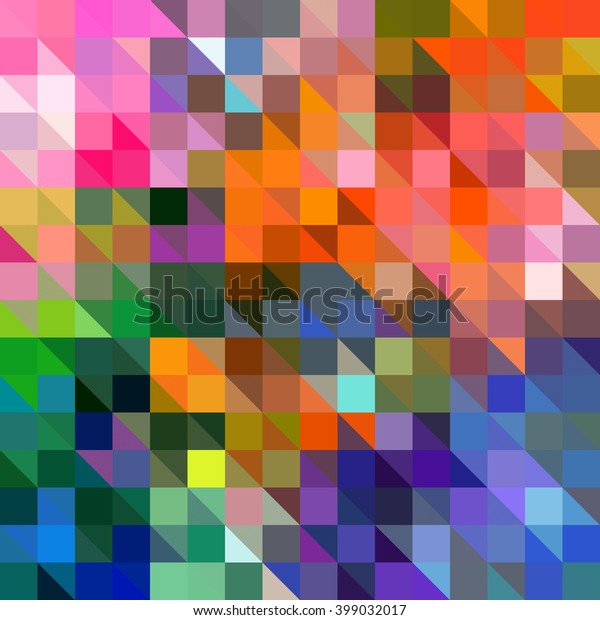 Triangle Pixel Pattern Stock Illustration 399032017